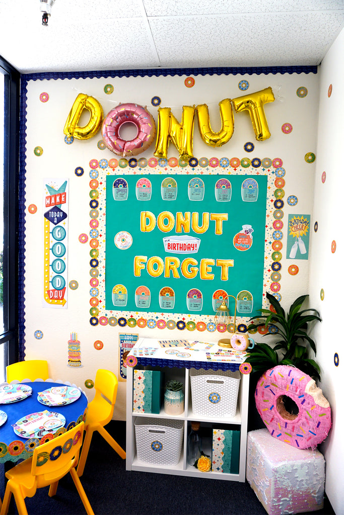 Mid-Century Mod Happy Birthday Mini Bulletin Board