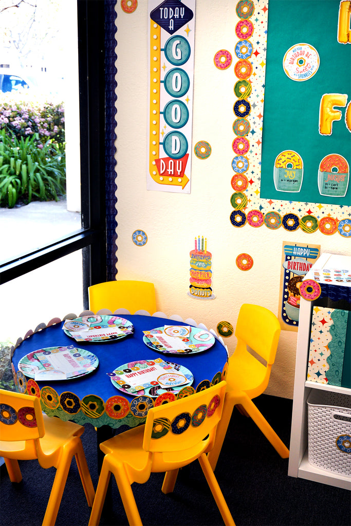 Mid-Century Mod Happy Birthday Mini Bulletin Board