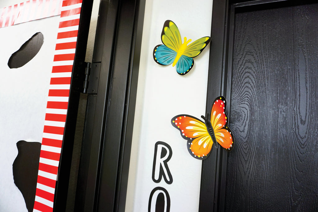 Poppy Red Bold Stripes EZ Border (Core Decor)