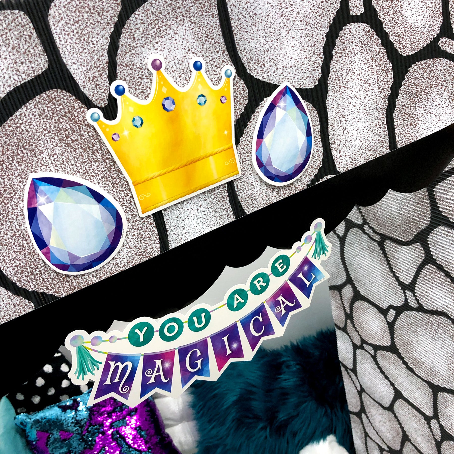 Mystical Magical Crowns and Jewels 6" Designer Cut-Outs