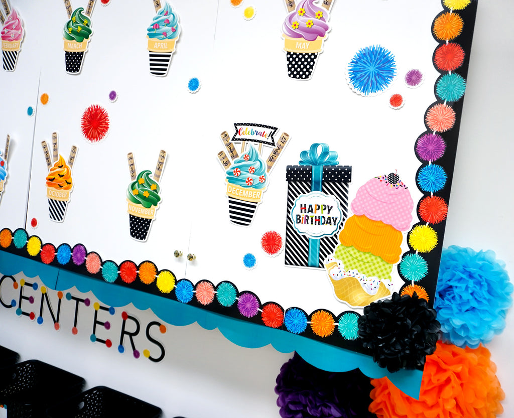 Pom-Poms 6 inch Designer Cut-Outs