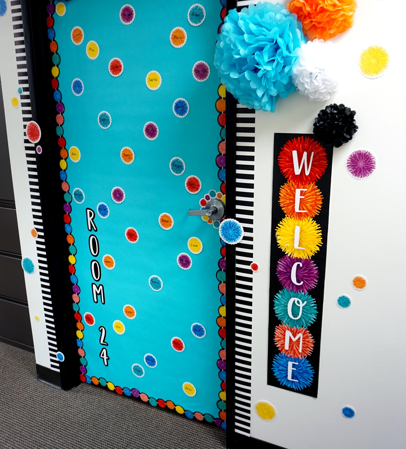Pom-Poms 6 inch Designer Cut-Outs