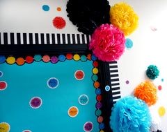 Pom-Poms 6 inch Designer Cut-Outs