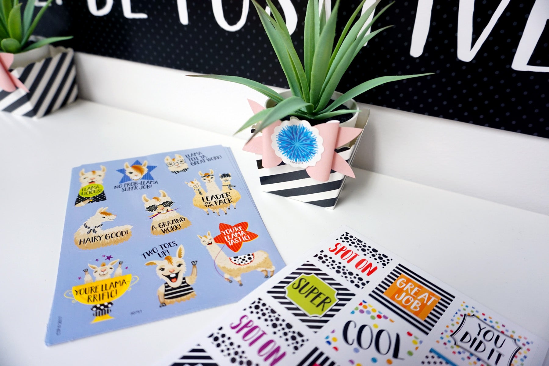 Bold & Bright Llama Rewards Stickers