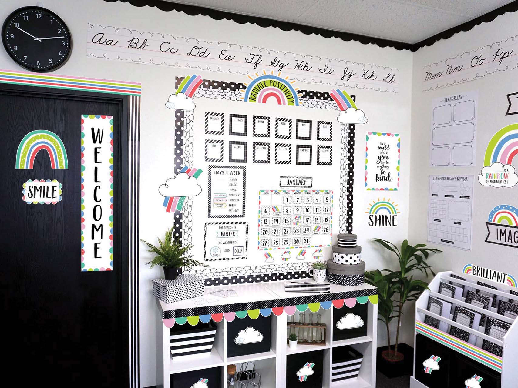 Calendar Set Bulletin Board