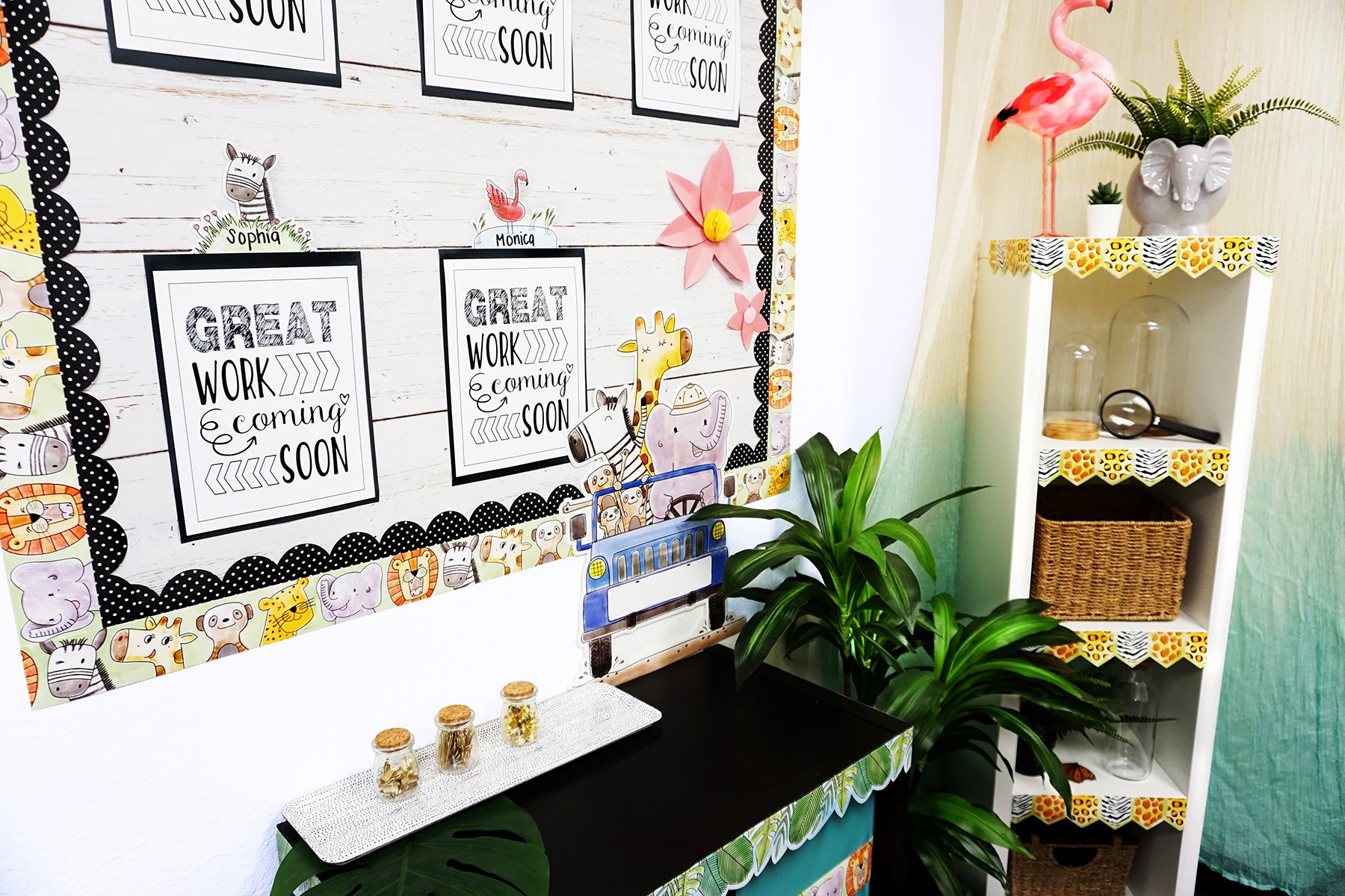 Jumbo Leaves EZ Border (Safari Friends)