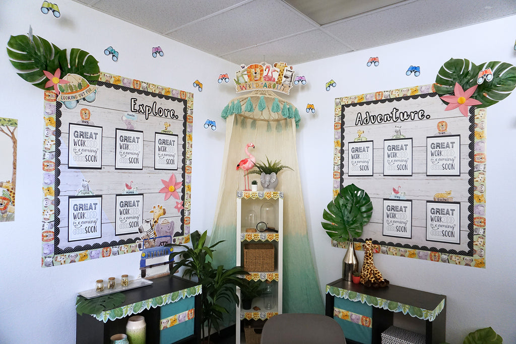 Safari Friends Wild About Bulletin Board