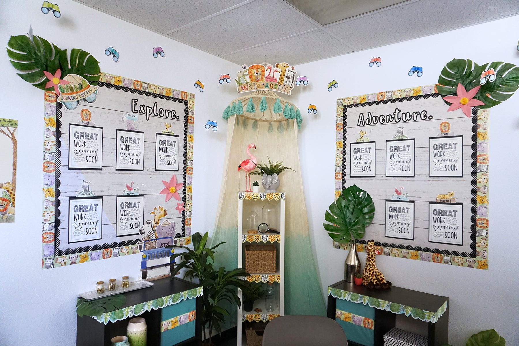 Jumbo Leaves EZ Border (Safari Friends)