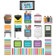 Bold & Bright Class Jobs Mini Bulletin Board