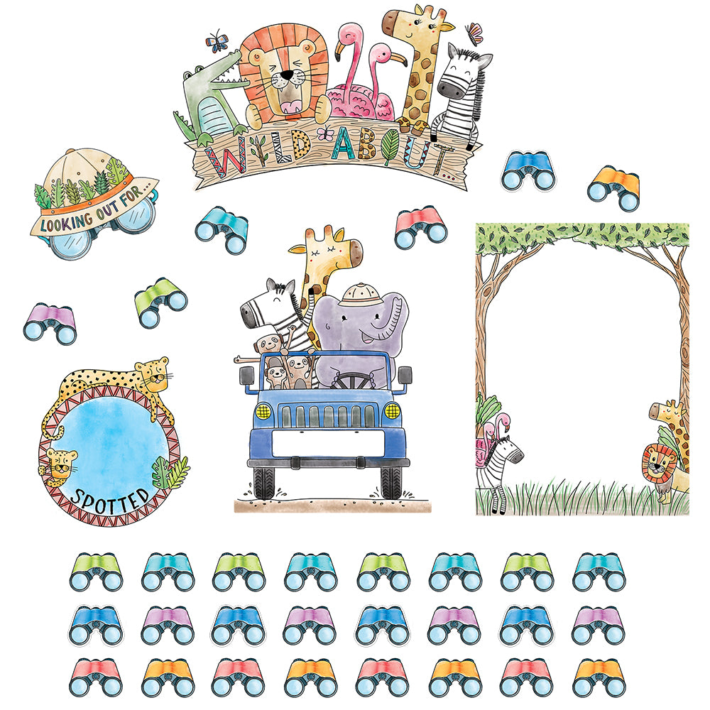 Safari Friends Wild About Bulletin Board