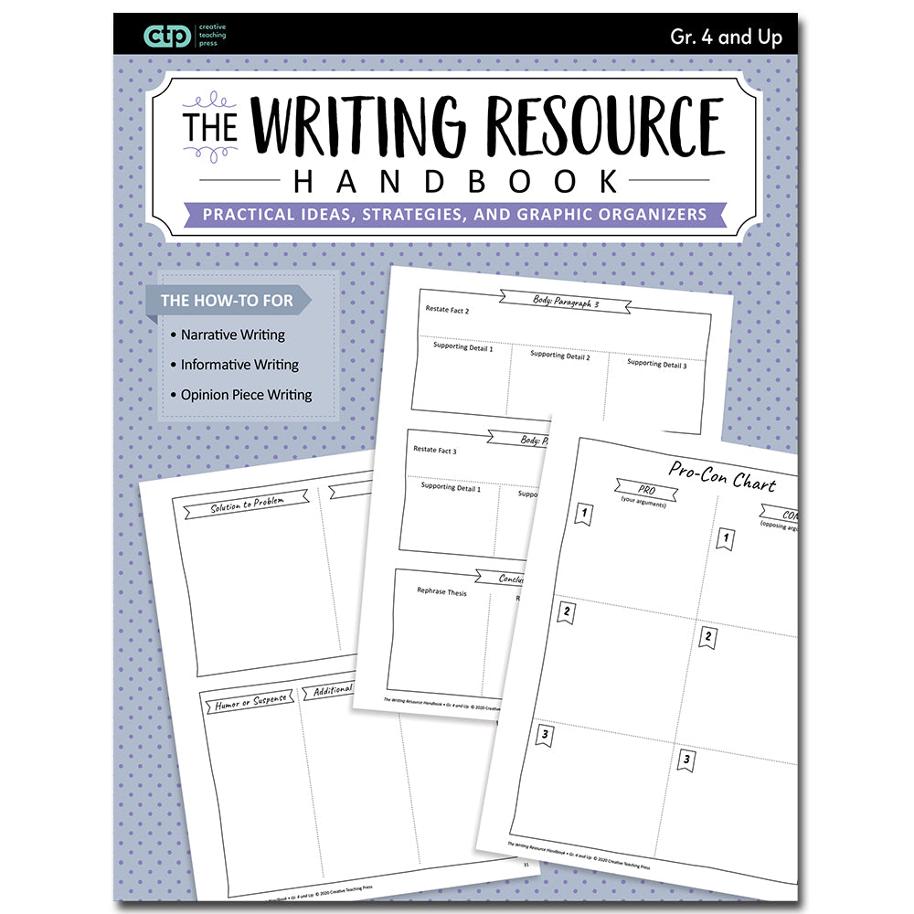 Writing Resource Handbook eBook Gr. 4 and Up