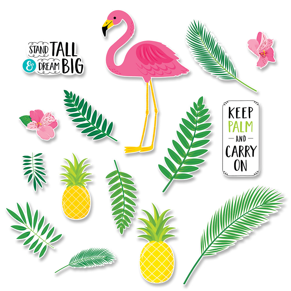 Palm Paradise Flamingo Fun Bulletin Board