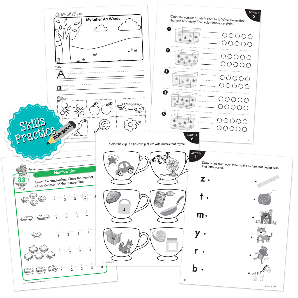 Kindergarten Skills Practice Bundle 1