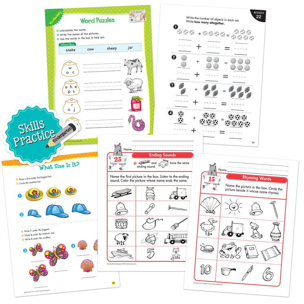Kindergarten Skills Practice Bundle 7
