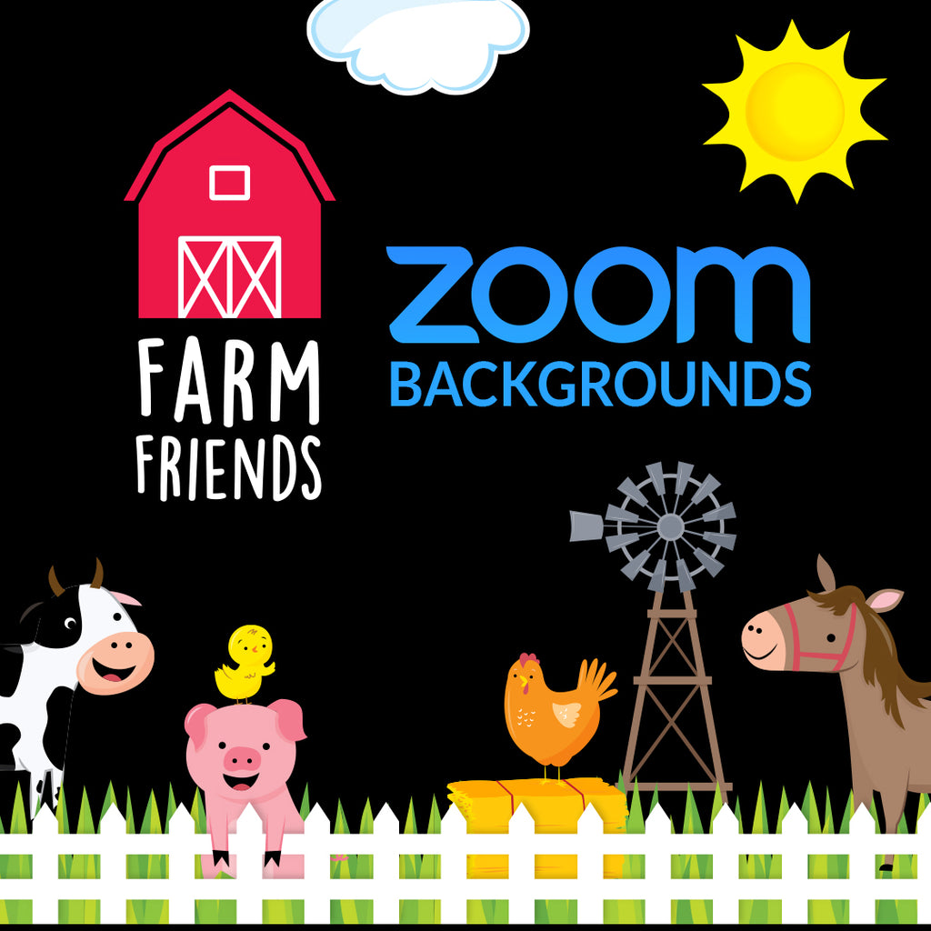 Farm Friends Video Conferencing Backgrounds