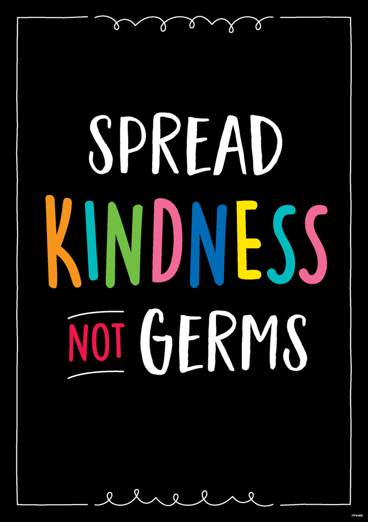 Spread Kindness Not Germs Downloadable Mini Poster