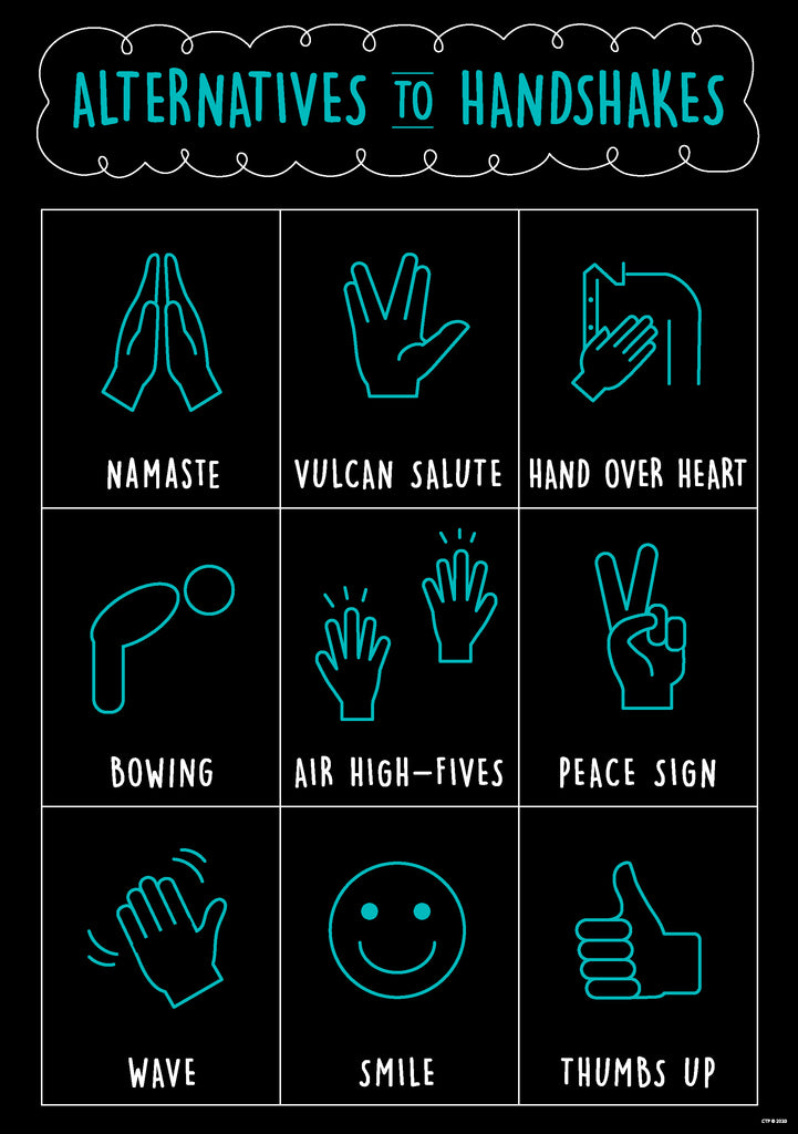 Alternatives to Handshakes Downloadable Mini Poster