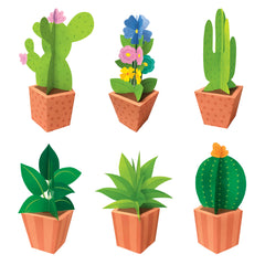 3D Pop Potted Plants Bulletin Board