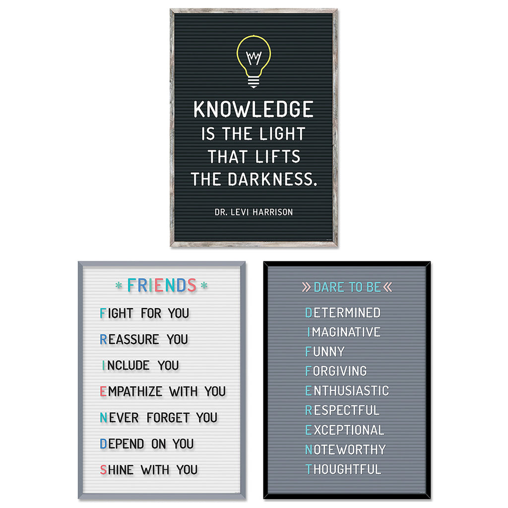 Letter Board Inspire U 3-Poster Convenience Pack