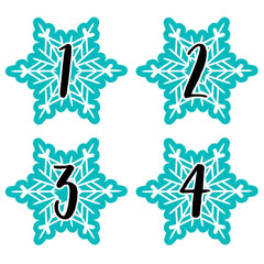 Snowflakes Calendar Days