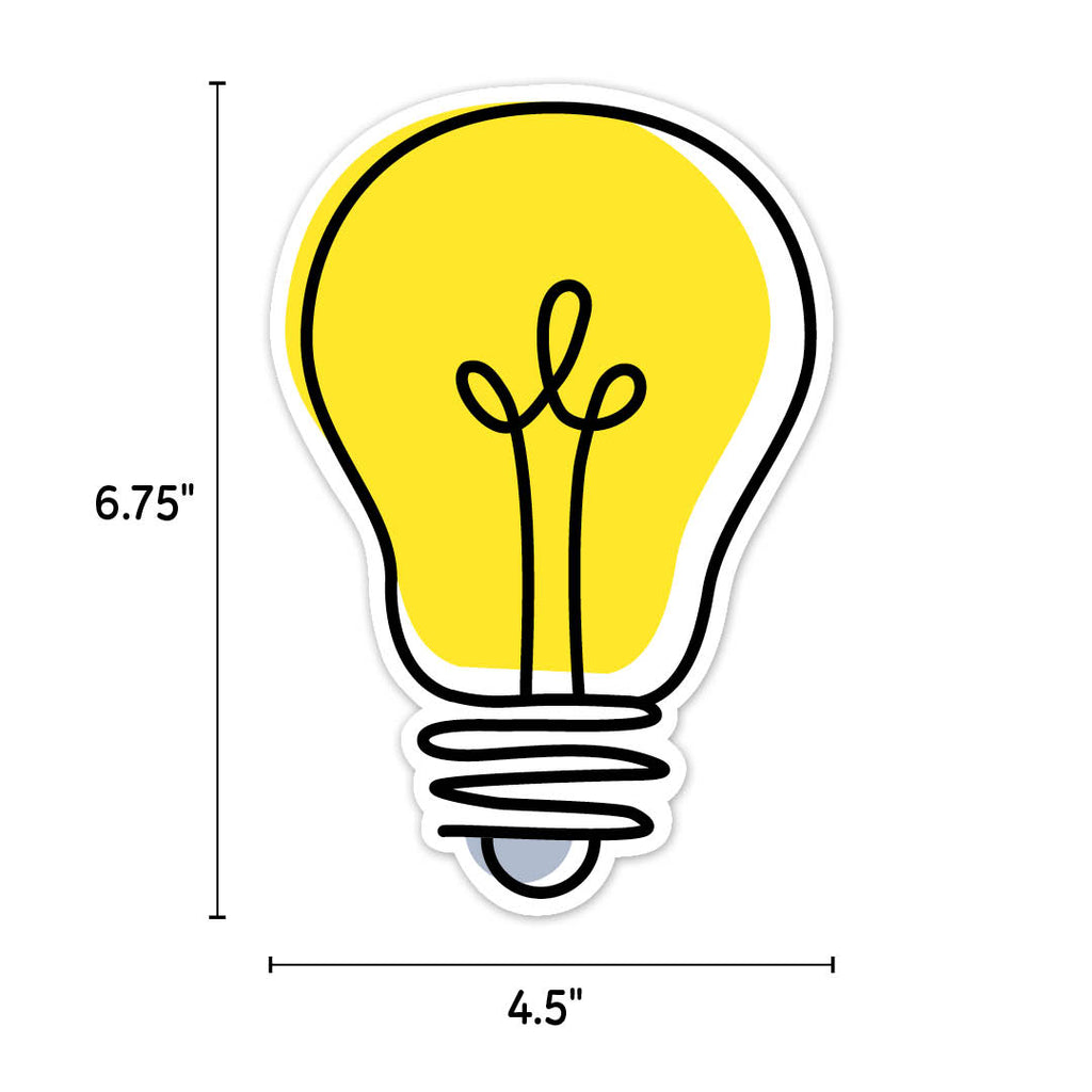 Doodle Lightbulb Designer Cut-Outs – Creative