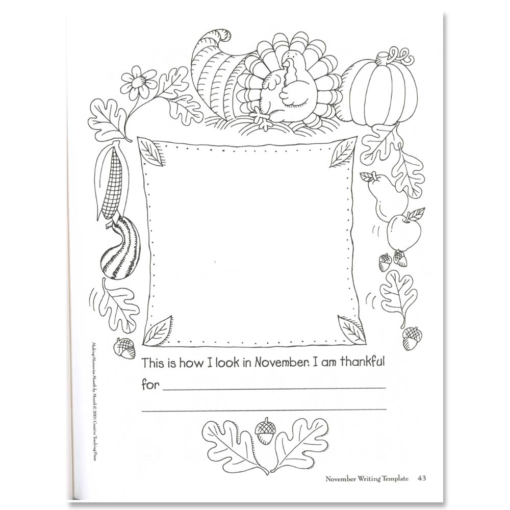 November Picture Frame Activity