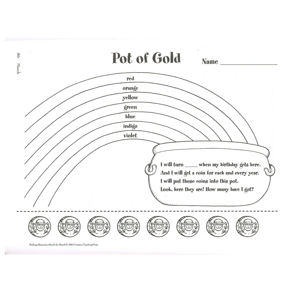March Pot of Gold Activity