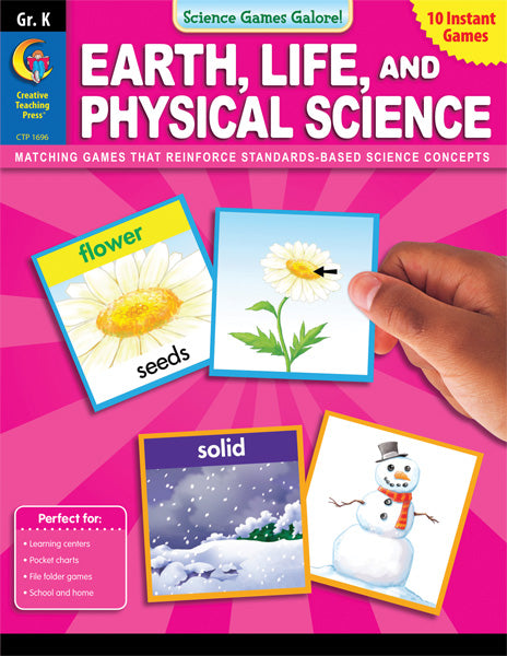 Science Games Galore! – Earth, Life, and Physical Science, Grade K, eBook