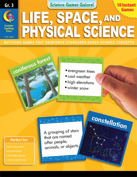 Science Games Galore! – Life, Space, and Physical Science, Grade 3, eBook