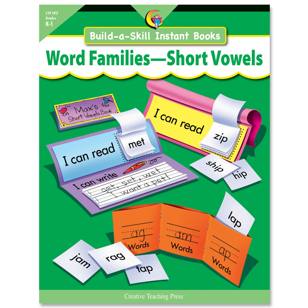 Build-a-Skill Instant Books: Word Families—Short Vowels, Open eBook