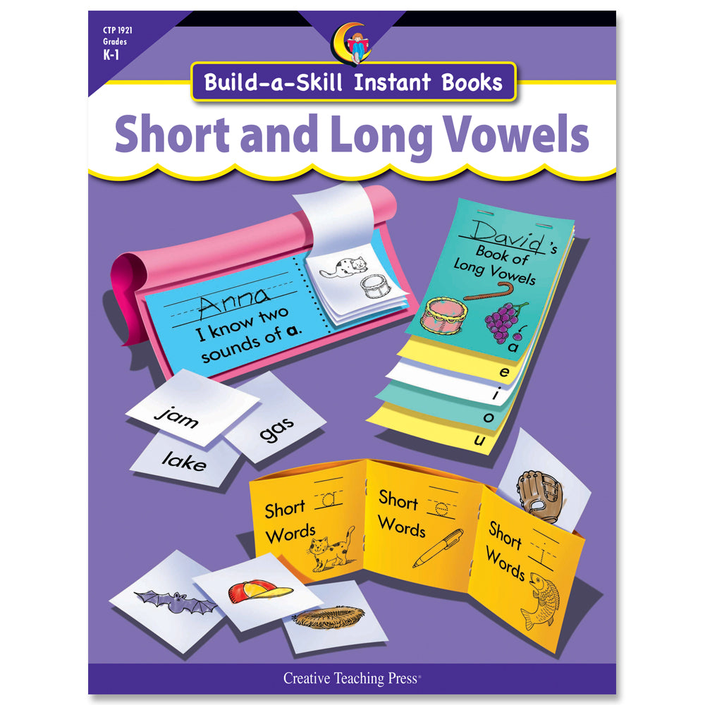 Build-a-Skill Instant Books: Short and Long Vowels, Open eBook