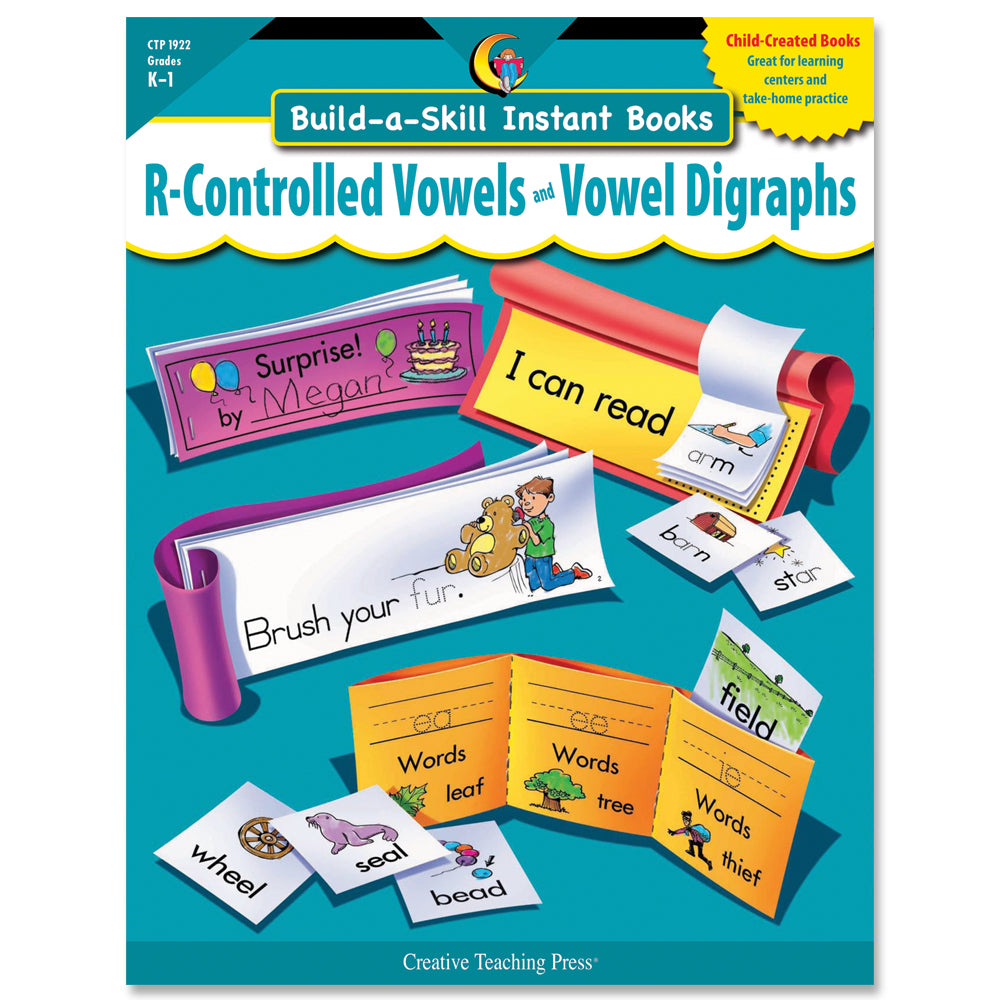 Build-a-Skill Instant Books: R-Controlled Vowels and Vowel Digraphs, eBook