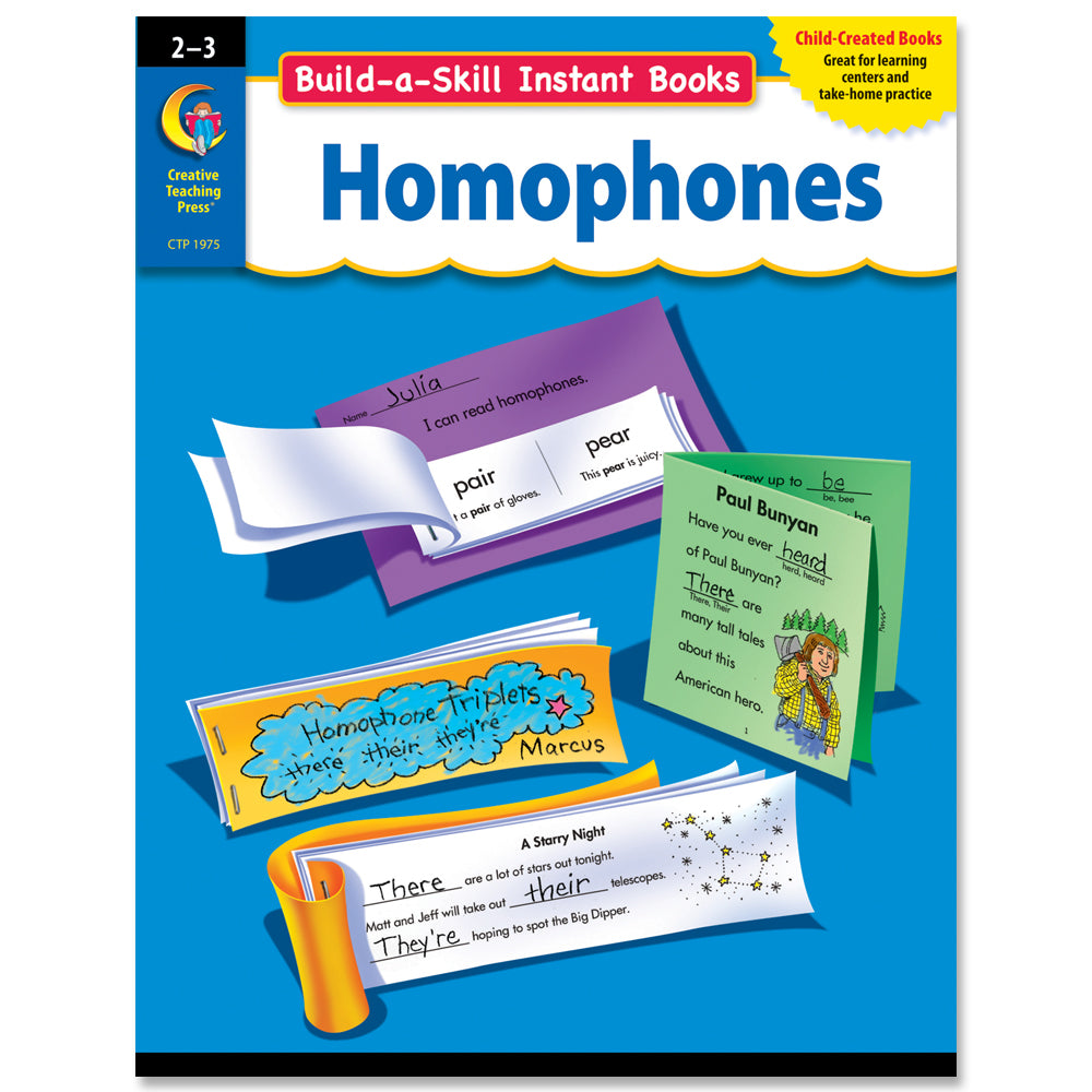 Build-a-Skill Instant Books: Homophones, Gr. 2–3, Open eBook