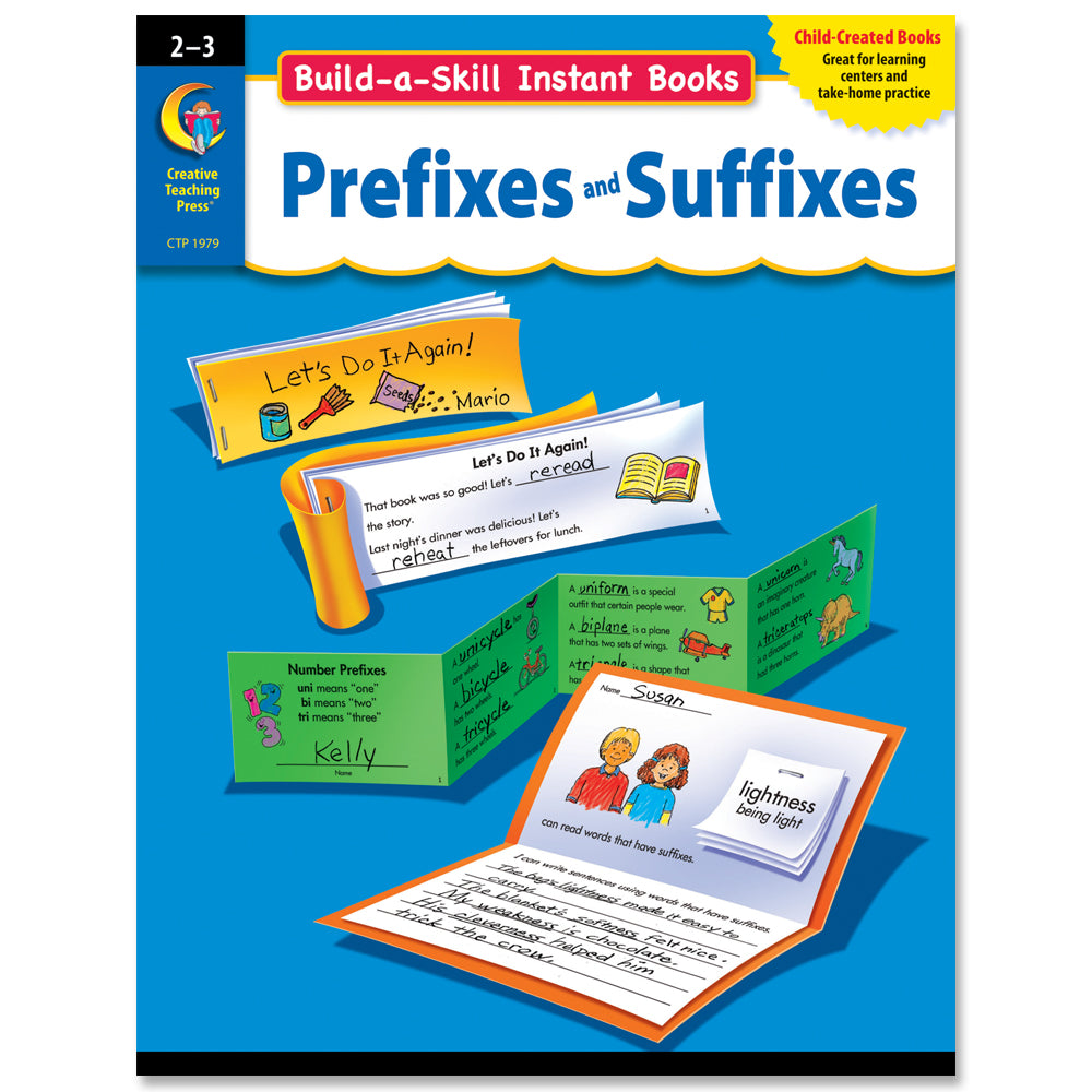 Build-a-Skill Instant Books: Prefixes and Suffixes, Gr. 2–3, Open eBook