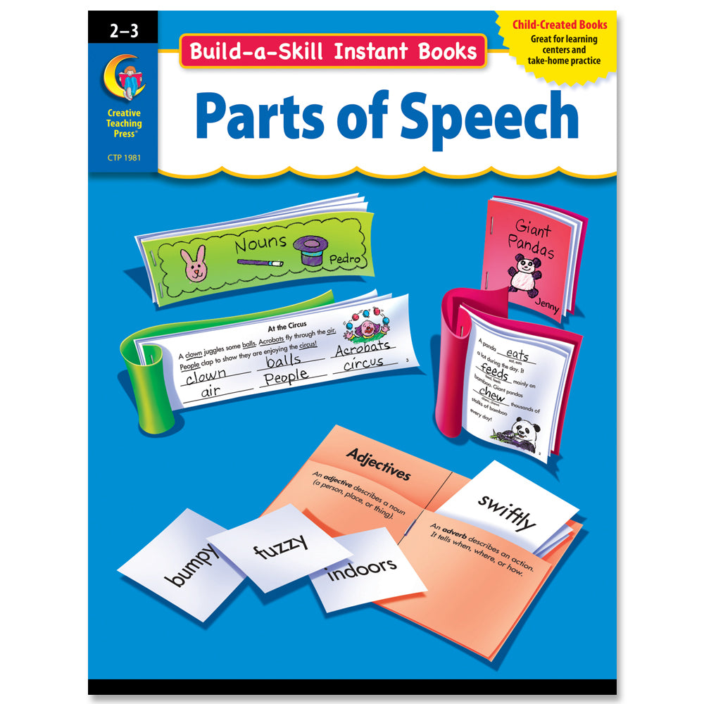 Build-a-Skill Instant Books: Parts of Speech, Gr. 2–3, Open eBook