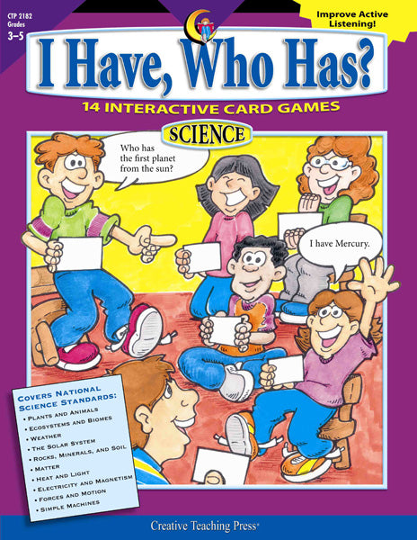 I Have, Who Has? Science, Gr. 3–5, eBook