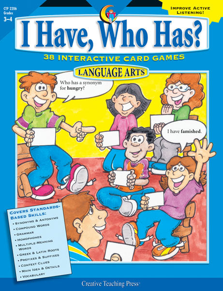 I Have, Who Has? Language Arts, Gr. 3-4, eBook