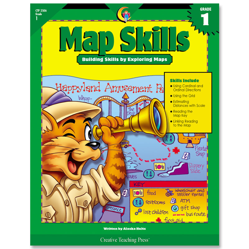 Map Skills, Gr. 1, eBook