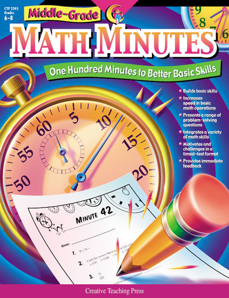 Math Minutes, Middle Grade, eBook