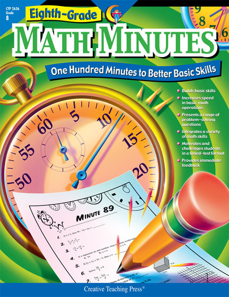 Math Minutes, 8th Grade, eBook