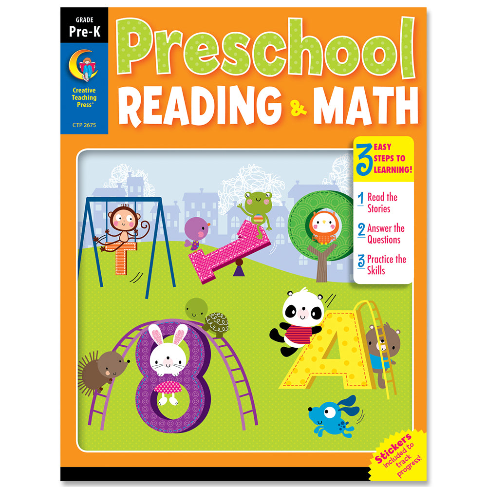 Preschool Reading & Math Jumbo Workbook eBook Creative Teaching Press