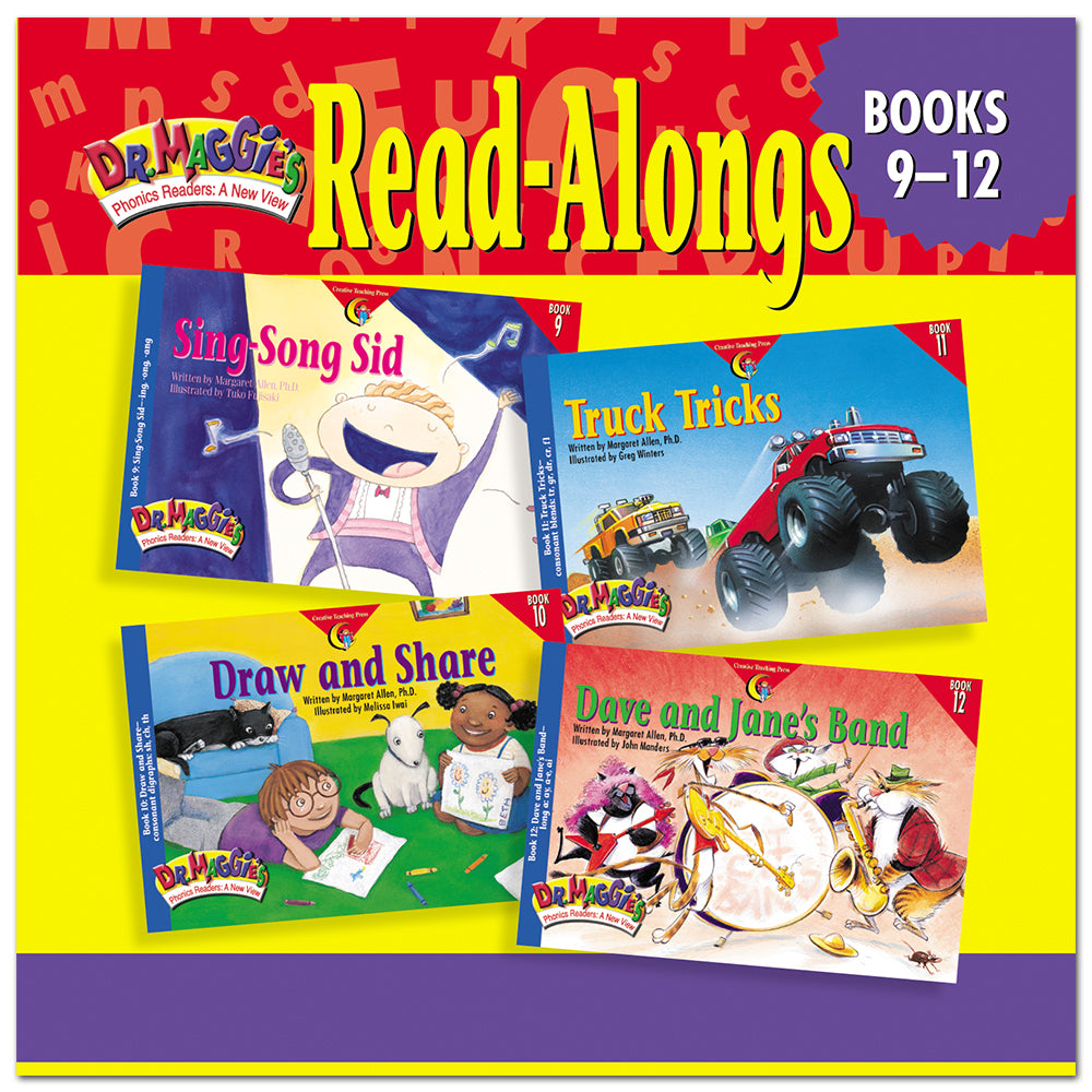 Dr. Maggie's Phonics Readers Read-Along Downloadable Audio: Books 9-12