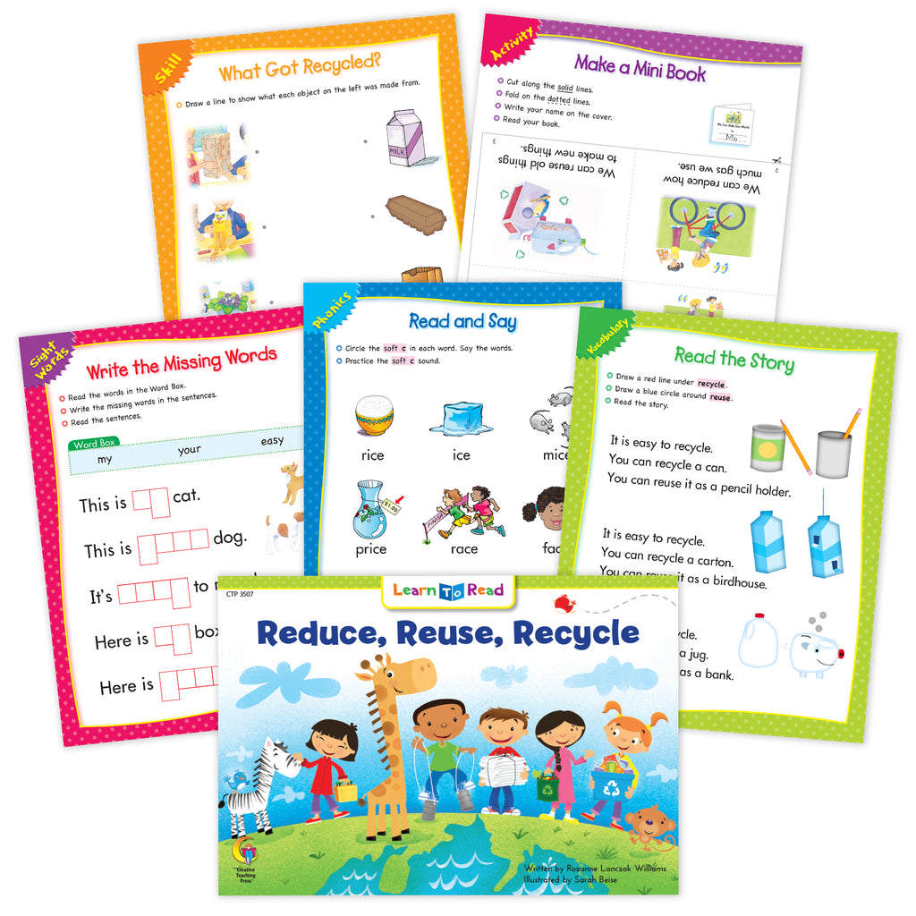 Reduce, Reuse, Recycle Ebook & Worksheets