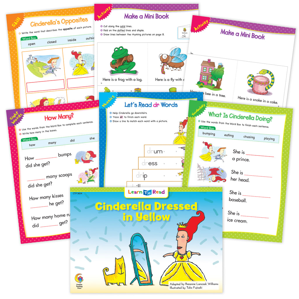 Cinderella Dressed In Yellow Ebook & Worksheets