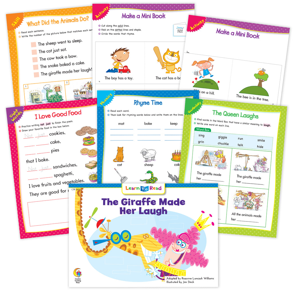 The Giraffe Made Her Laugh Ebook & Worksheets