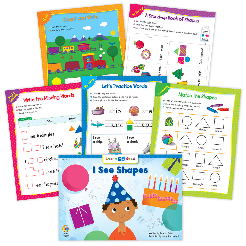 I See Shapes Ebook & Worksheets