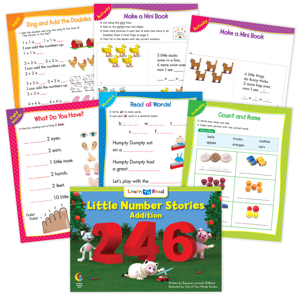 Little Number Stories Addition Ebook & Worksheets