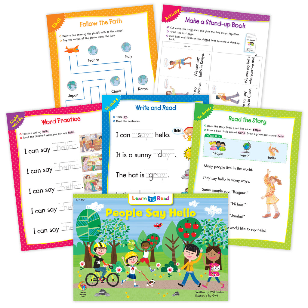 People Say Hello Ebook & Worksheets