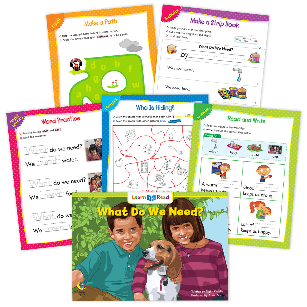 What Do We Need? Ebook & Worksheets