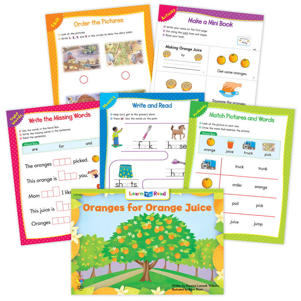 Oranges For Orange Juice Ebook & Worksheets